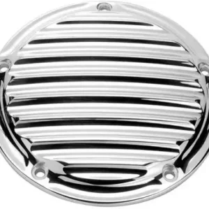 Professional Grade Roland Sands Design Nostalgia Derby Cover In Chrome Finish For 1999-2017 Dyna, 1999-2018 Softail (Excl. 2018 FLSB), 1999-2015 Touring & Trike Models (Excl. 2015 FLHTCUL, FLHTKL) (0177-2011-CH)