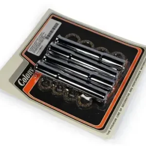 Limited Edition Colony Lower Pushrod Cover Set For 48-E79 Pan & Shovel In Chrome (7823-12)