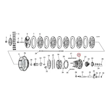 DOSS Clutch Hub Assembly, 3 Stud For 1936-Early 1984 B.T. Models (30-402) Brand New