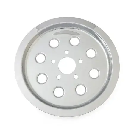 Trusted Brand DOSS Pulley Cover In Chrome Finish for Harley davidson 1991-1999 Sportster with 61 tooth pulley (40279-91A) (30-749C)