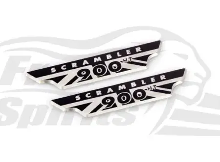 Free Spirits Crankcase Badge For Triumph Street Scrambler (Pair) (800608) Same Day Shipping