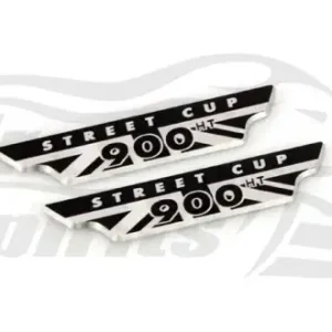 Handmade Free Spirits Triumph Street Cup Crankcase Badge (Pair) (800602)