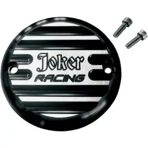 Deal Joker Machine Sportster Racing Finned 2 Hole Points Cover in Black