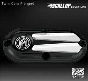 Hassle-Free Returns Performance Machine Scallop Inspection Cover In Contrast Cut Platinum Finish For Harley Davidson & Custom Motorcycles (0177-2028-BMP)