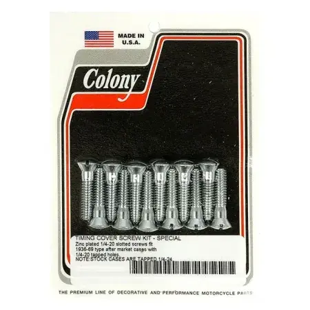 Editor’s Pick Colony Cam Cover Mount Kit, OEM Style 1/4-20 Threaded in Zinc Finish For 1936-1969 B.T. With 1/4-20 Threaded Aftermarket Cases Models (9795-12-Z)