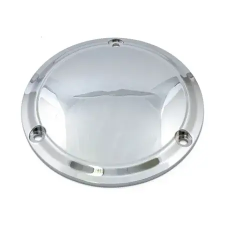 CPV Stepped Derby Cover In Chrome For 1999-2017 Dyna, 1999-2018 Softail (Excl. 2018 FLSB), 1999-2015 Touring & Trike Models (Excl. 2015 FLHTCUL, FLHTKL) (77614) Latest