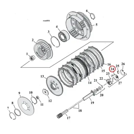 Low Price Doss Clutch Release Ramp Inner Replacement Part For ARM555555 (A-25452-87A)