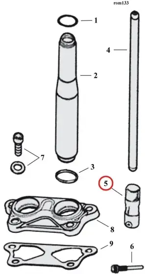 Authentic DOSS Hydraulic Tappet Assembly Standard Size, Standard Replacement For 1999-2023 TCA/B, M8, 2000-2020 XL, 2008-2012 XR1200, 2000-2010 Buell XB Models (19-0250)
