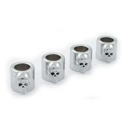 Fresh Stock Doss Skull Spring Covers For 1936-2020 B.T & 1957-1990 XL In Chrome (90037A)