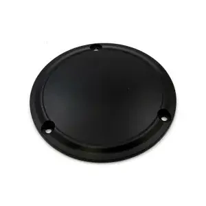 Flash Sale DOSS Stepped Derby Cover (Clutch) In Black Finish For 70-98 B.T. (3 Hole) (77619)