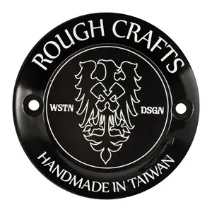 Buy Direct Rough Crafts Point Cover In Black Finish, 2 Hole, For 1970-1999 B.T. (Excl. TC); 2004-2017 XL Big Twin Models (Excl Twin Cam) (933812-342)