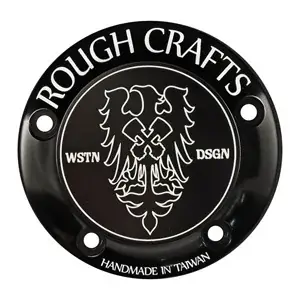 Rough Crafts Point Cover In Black Finish, 5 Hole, For 1999-2017 Twin Cam Models (933814-342) Warranty Included