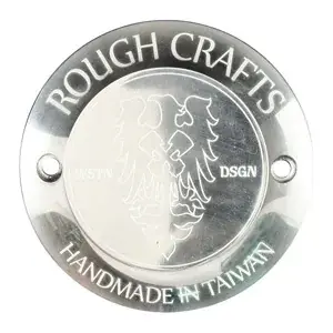 Rough Crafts Point Cover In Polished Finish, 2 Hole, For 1970-1999 B.T. (Excl. TC); 2004-2017 XL Big Twin Models (EXCL. Twin Cam) (933813-342) Brand New