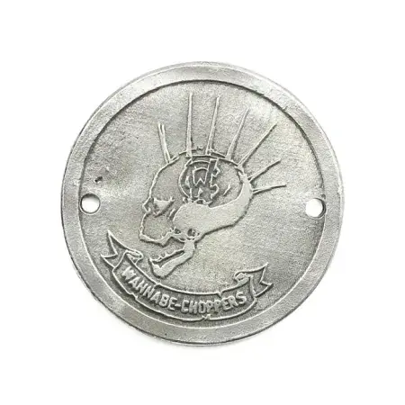 Certified Wannabe Choppers Wannabe-Punk 2-Hole Point Cover In Aluminium Finish For 1970-1999 Big Twins (Excl. TC) & 2004-2020 XL (Excl. 2008-2012 XR1200) Models (PTC SDG 112)