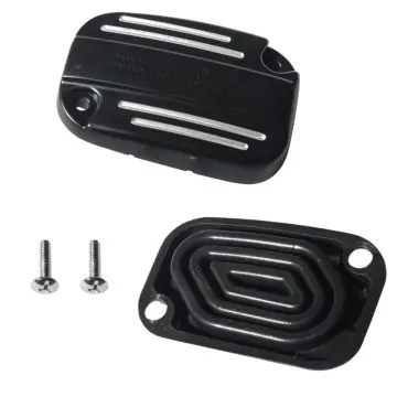 Special Offer Black Contrast Cut Front Brake Master Cylinder Cover for 2008 and Newer Harley Touring models