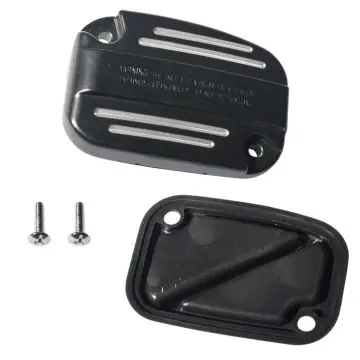 Save Now Black Contrast Cut Front Clutch Master Cylinder Cover for 2017 and Newer Harley Touring models