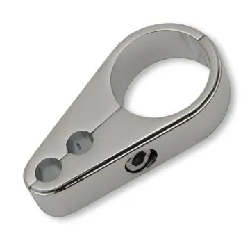 Chrome 1 1/4" Handlebar or Frame mount Dual Throttle Cable Clamp for Harley-Davidson models Trusted Brand
