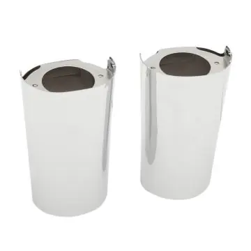 Chrome Fork Slider Covers in stock length for 2014 & Newer Harley-Davidson Touring models Free Returns