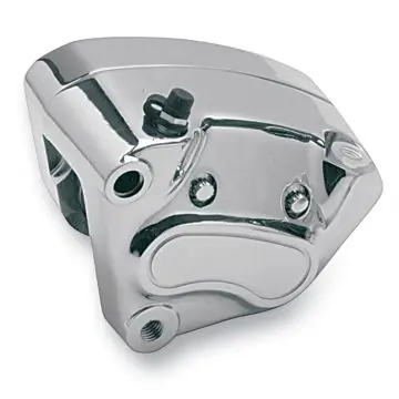 Chrome Left Front Brake Caliper with Pads for 2000-2007 Harley-Davidson Touring, Softail, Dyna & 2000-2003 Sportster models Original