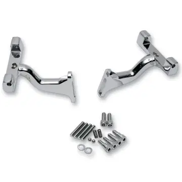 Chrome Raised Passenger Floor Board Mount Kit for 1997 & Newer Harley-Davidson Touring models Must Have