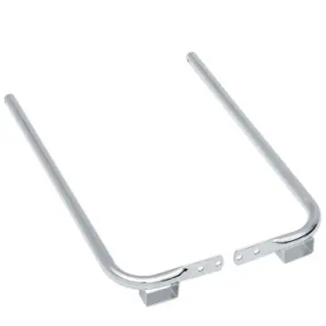 Luxury Chrome Saddlebag Support Bracket Set W/Guards for 1997-2008 Harley-Davidson Touring models