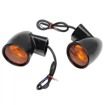 Free Delivery Gloss Black Bullet Style Rear Turn Signals for 1997 and Newer Harley-Davidson Touring models