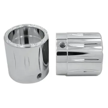 RC Components Chrome Rival Front Axle Nut Covers for 2008-2013 Harley-Davidson Touring Models Authentic