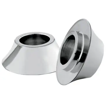 Premium RC Components Chrome Tapered Front Axle Wheel Spacers for 2000-2007 Harley-Davidson Touring models