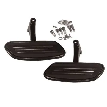 Price Drop StreamLiner Styled Black Passenger Floor Board Kit for 1997-2008 Harley-Davidson Touring models