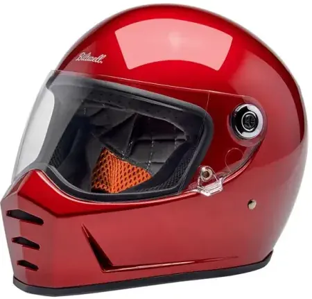 Crafted Biltwell Lane Splitter ECE R22.06 Helmet In Cherry Red - L (1004-351-504)