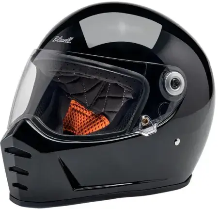Biltwell Lane Splitter ECE R22.06 Helmet In Gloss Black - 2XL (1004-101-506) Express Delivery