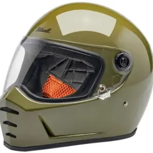 Biltwell Lane Splitter ECE R22.06 Helmet In Gloss Olive Green - M (1004-154-503) Seasonal Sale