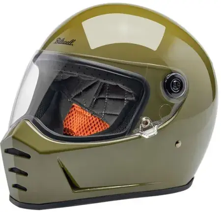 Next Day Delivery Biltwell Lane Splitter ECE R22.06 Helmet In Gloss Olive Green - S (1004-154-502)