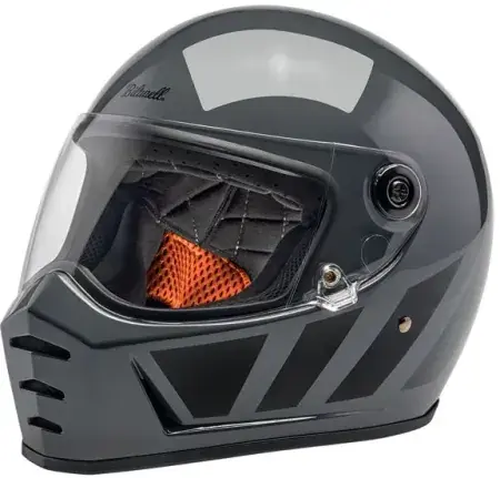 Hassle-Free Returns Biltwell Lane Splitter ECE R22.06 Helmet In Gloss Storm Grey Inertia - S (1004-569-502)