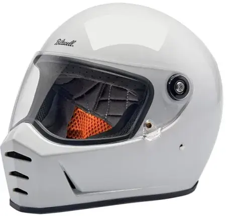 Biltwell Lane Splitter ECE R22.06 Helmet In Gloss White - XL (1004-104-505) Modern