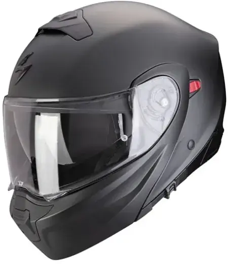Scorpion EXO-930 Evo Helmet In Pearl Black Matt - Size L (194-100-285-05) Price Cut