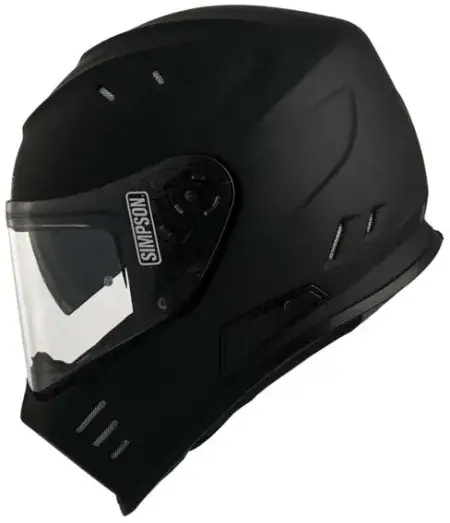 Simpson Venom Helmet - Matt Black - Size Large (18600-L-102) Fresh Stock