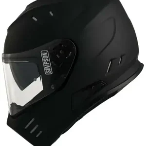 Simpson Venom Helmet - Matt Black - Size Medium (18600-M-102) Limited Time
