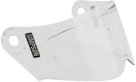 Simpson Visor For Simpson Darksome Helmets - Clear (18473-00-901) Warranty Included