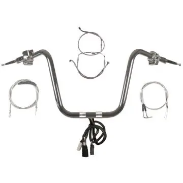 Viral Build Your Own Custom Dyna Fat Bob 2012-2017 COMPLETE Ape Hangers Handlebar DIY kit