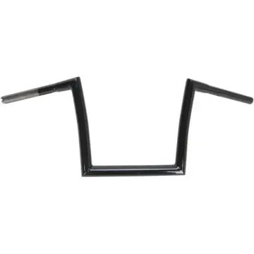 1 1/4" TODDS Cycle Strip Fat Bobber Handlebars 10 inch Gloss Black Authentic