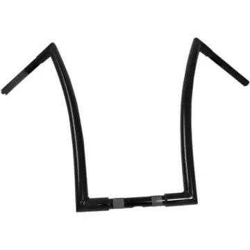1 1/4" TODDS Cycle Strip Handlebars 20 inch Gloss Black Professional Grade