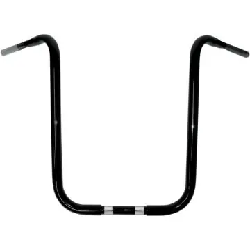 Final Sale Buffalo Bars Gloss Black 1 1/4 inch for 20 inch Ape Hanger 2008-2013 FLTR/FLHR