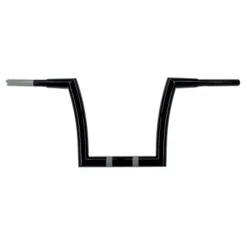 Order Now HCC 1 1/2 inch Hell Bent 12 inch 1 1/4 inch mount Gloss Black Ape Hanger Handlebars for Softail Fat Boy 2007-2023