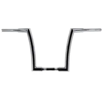 HCC 1 1/2 inch Hell Bent Ape 12 inch 1 inch mount Chrome Ape Hanger Handlebars Modern