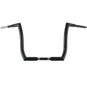 HCC 1 1/2 inch Hell Bent Bagger 14 inch 1 inch mount Gloss Black Ape Hanger Handlebars for 2013 and Older Harley Davidson Motorcycles Weekend Sale