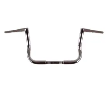 HCC 1 1/4 inch Chrome 10 inch JARHEAD Handlebar for Harley Electra Glide, Street Glide, Ultra Classic models Genuine