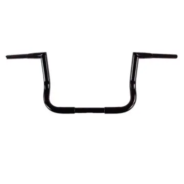 New Arrival HCC 1 1/4 inch Gloss Black 10 inch JARHEAD Handlebar for Harleys with Batwing Fairing