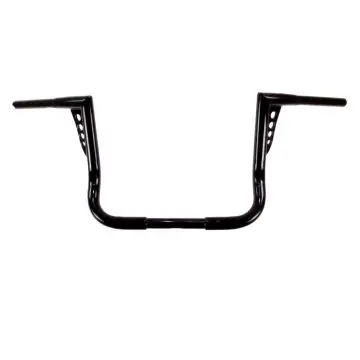 Budget HCC 1 1/4 inch Hot Shot Bagger 12 inch Gloss Black Ape Hangers for Harley Electra Glide, Street Glide, Ultra Classic models