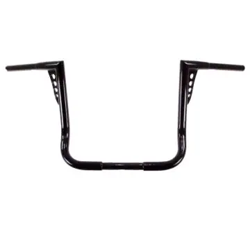 HCC 1 1/4 inch Hot Shot Bagger 14 inch Gloss Black Ape Hangers for Harley Electra Glide, Street Glide, Ultra Classic models Exclusive Offer